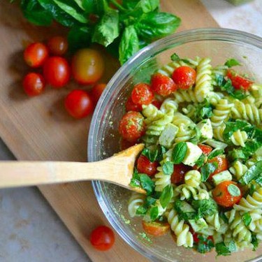 Caprese Pesto Pasta Salad Recipe | SideChef