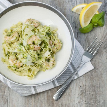 Shrimp and Pesto Pasta Recipe | SideChef