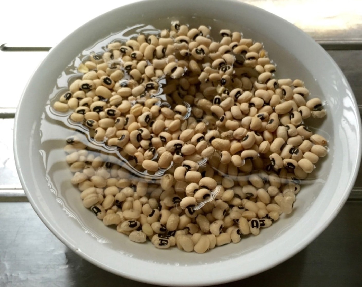 step 17 Next, rinse and soaked Black Eyed Peas (1 3/4 cups) for at least 30 minutes.