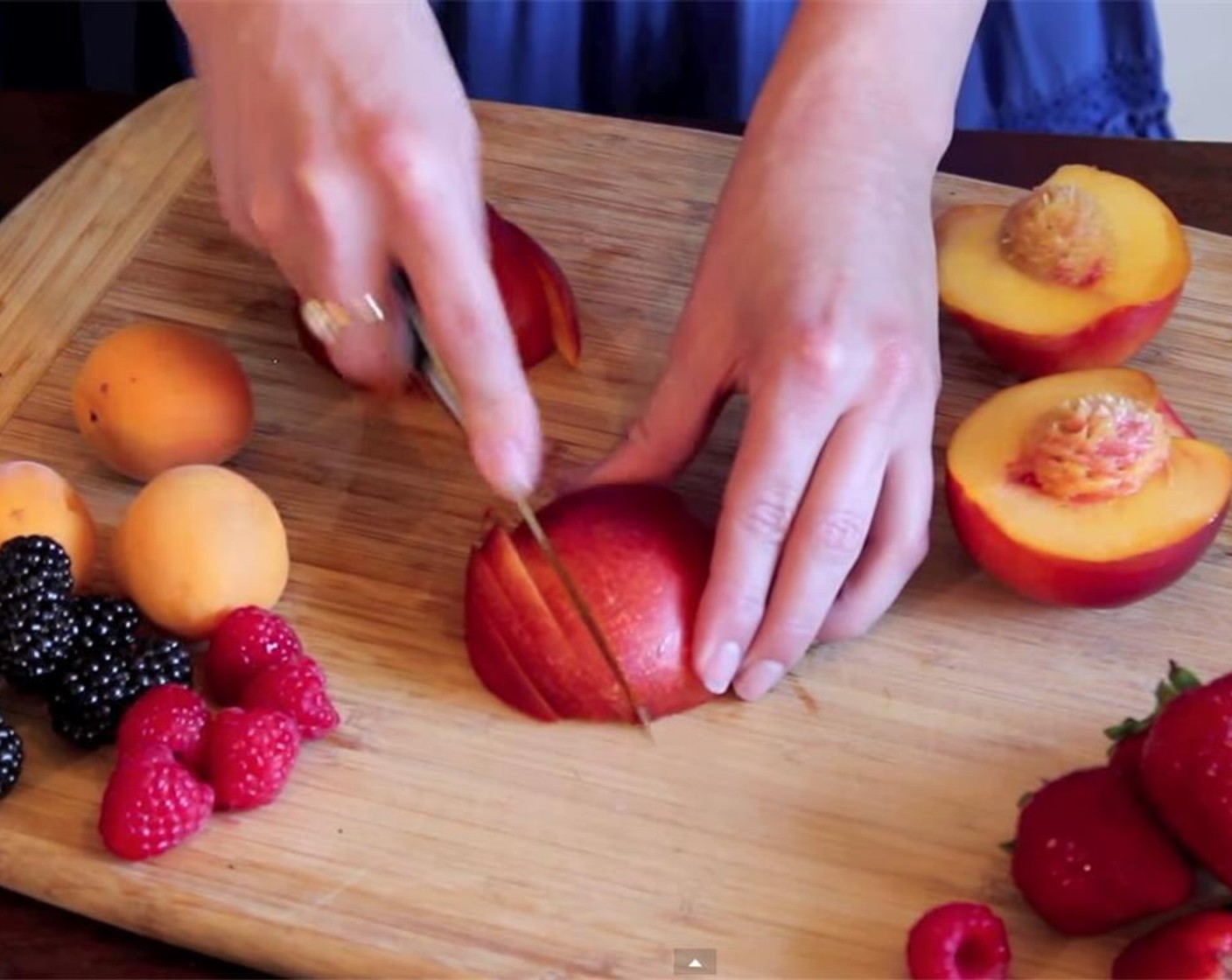 step 1 Wash and prepare your favorite seasonal Fresh Fruits (to taste) by cutting it into small slices. Place in a large bowl.