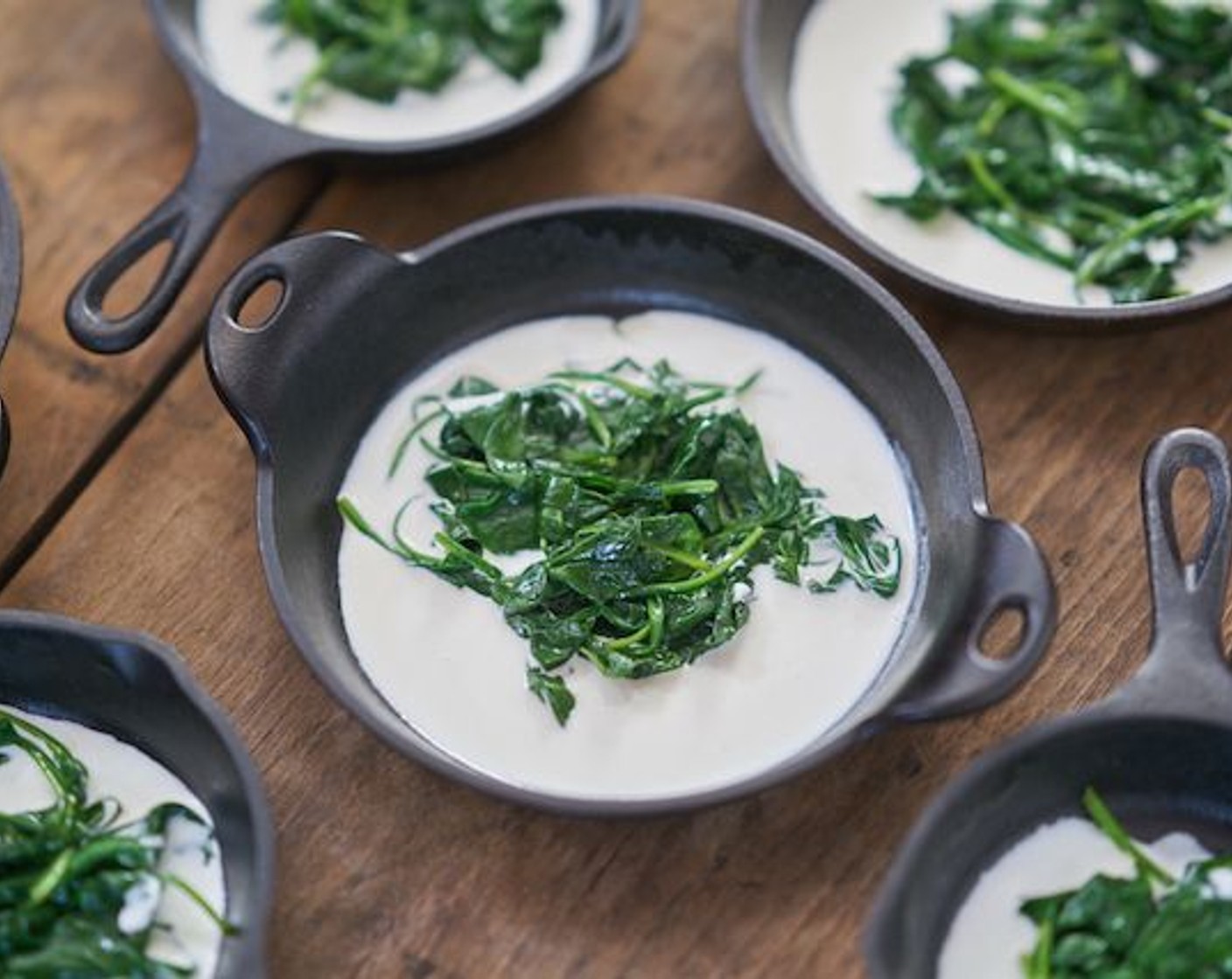 step 5 Add 4 tbsp Heavy Cream (1 cup) to each dish.