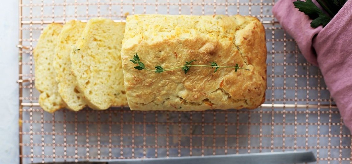 Cheddar Thyme Quick Bread Recipe | SideChef