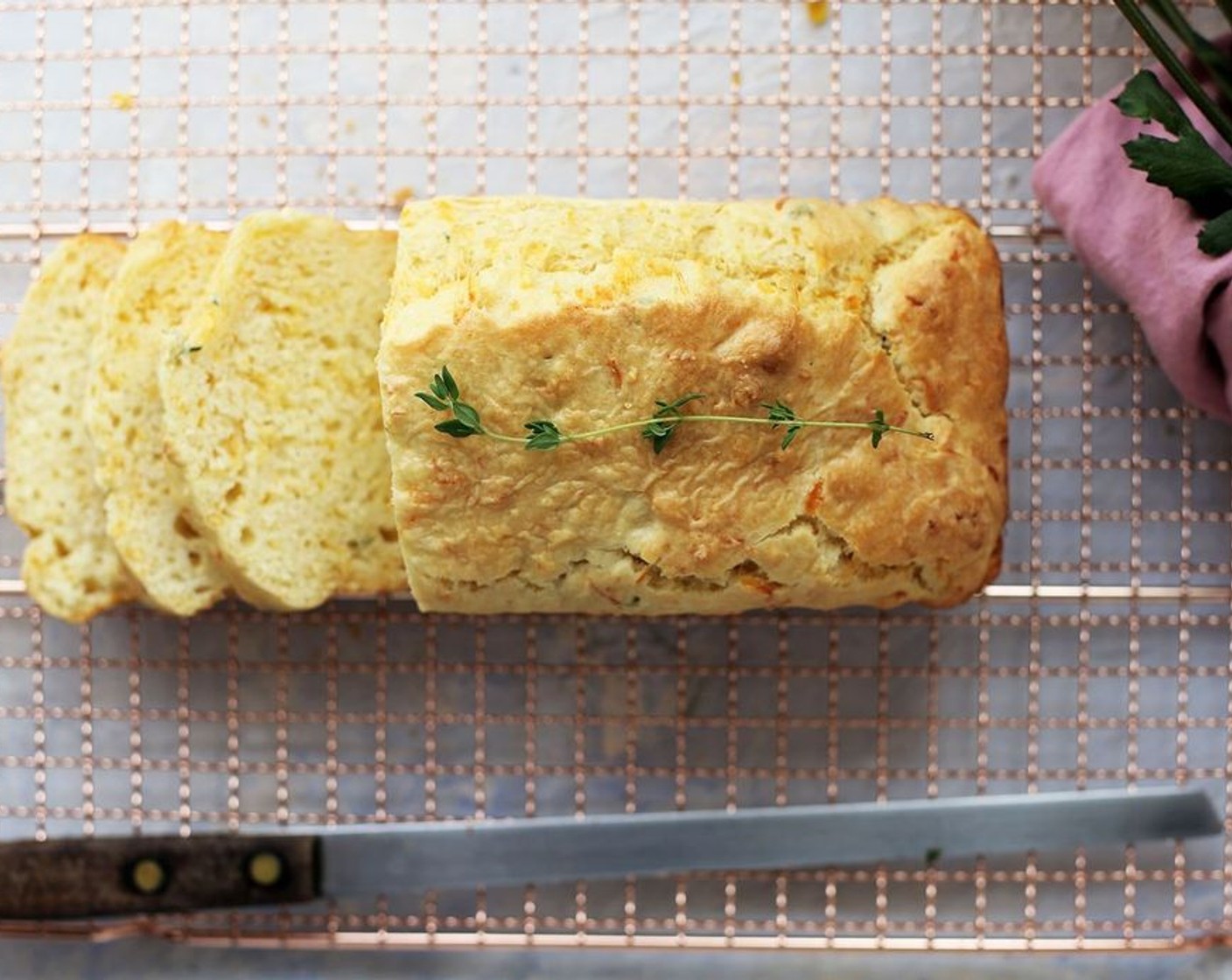 Cheddar Thyme Quick Bread