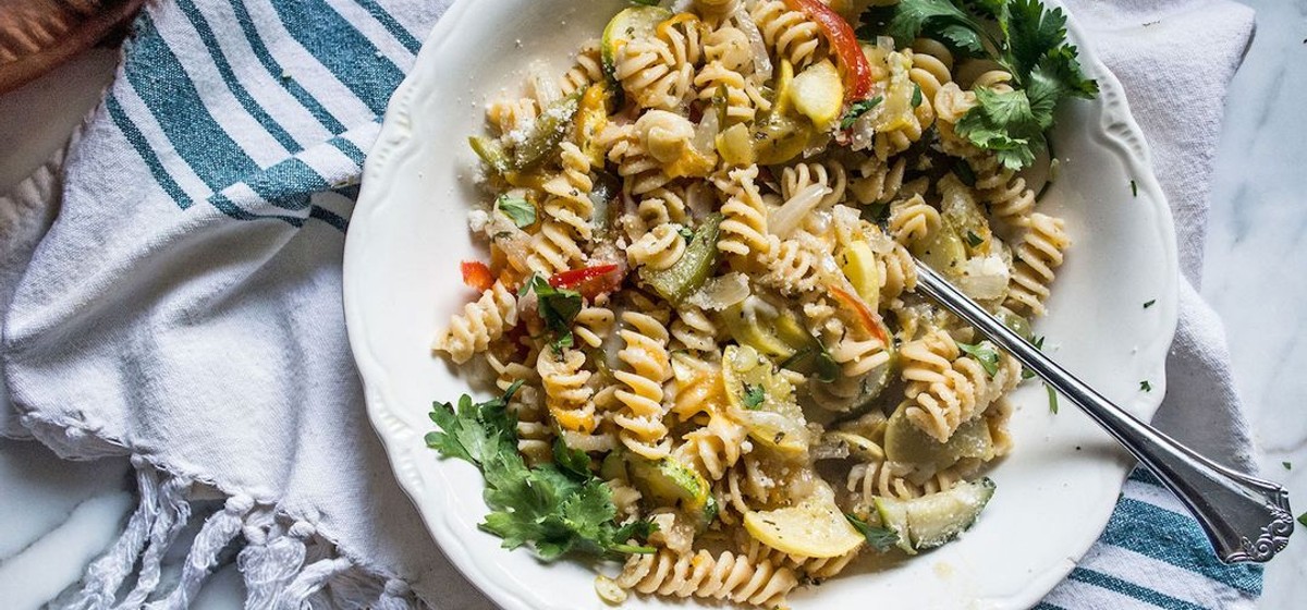 Easy Chickpea Pasta Primavera Recipe | SideChef