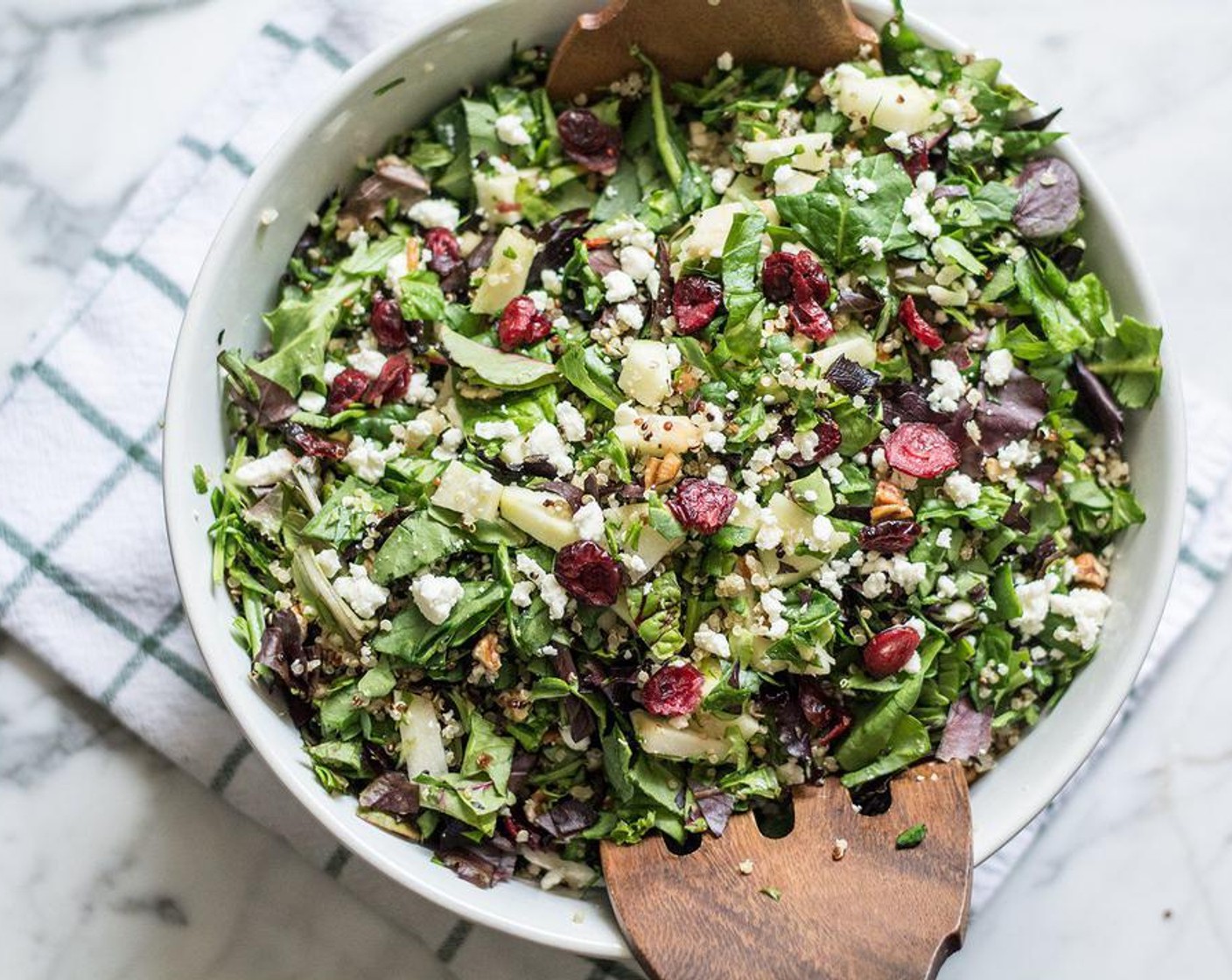 Chopped Apple Quinoa and Pecan Salad