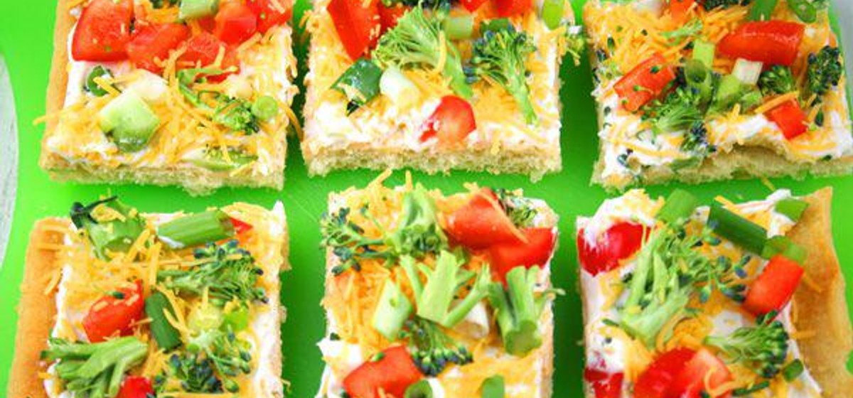 Cold Veggie Pizza Appetizer Recipe | SideChef