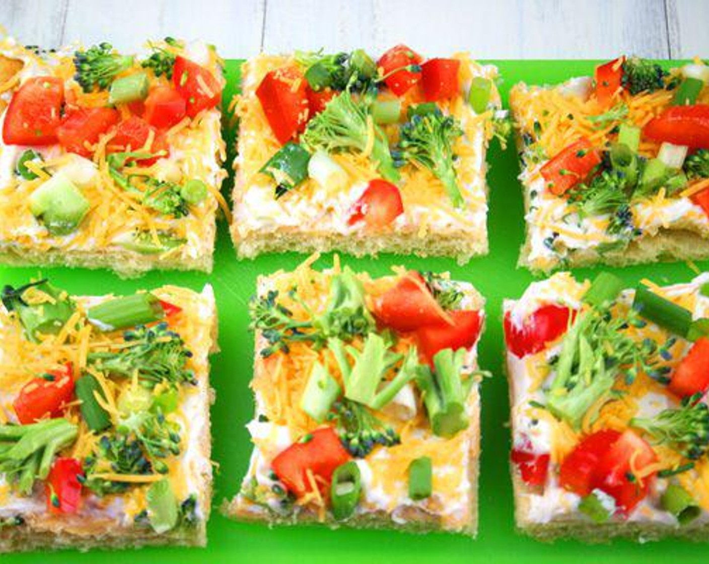 Cold Veggie Pizza Appetizer