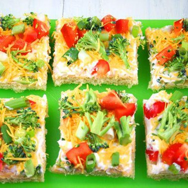 Cold Veggie Pizza Appetizer Recipe | SideChef