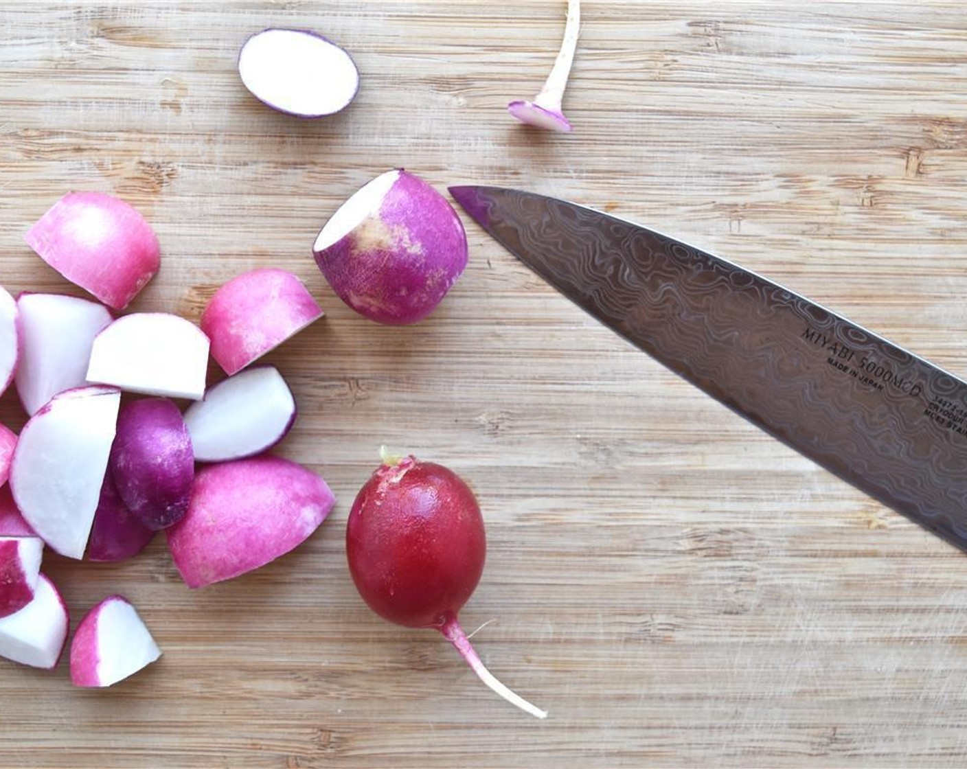 step 2 Quarter Radish (1 bunch).