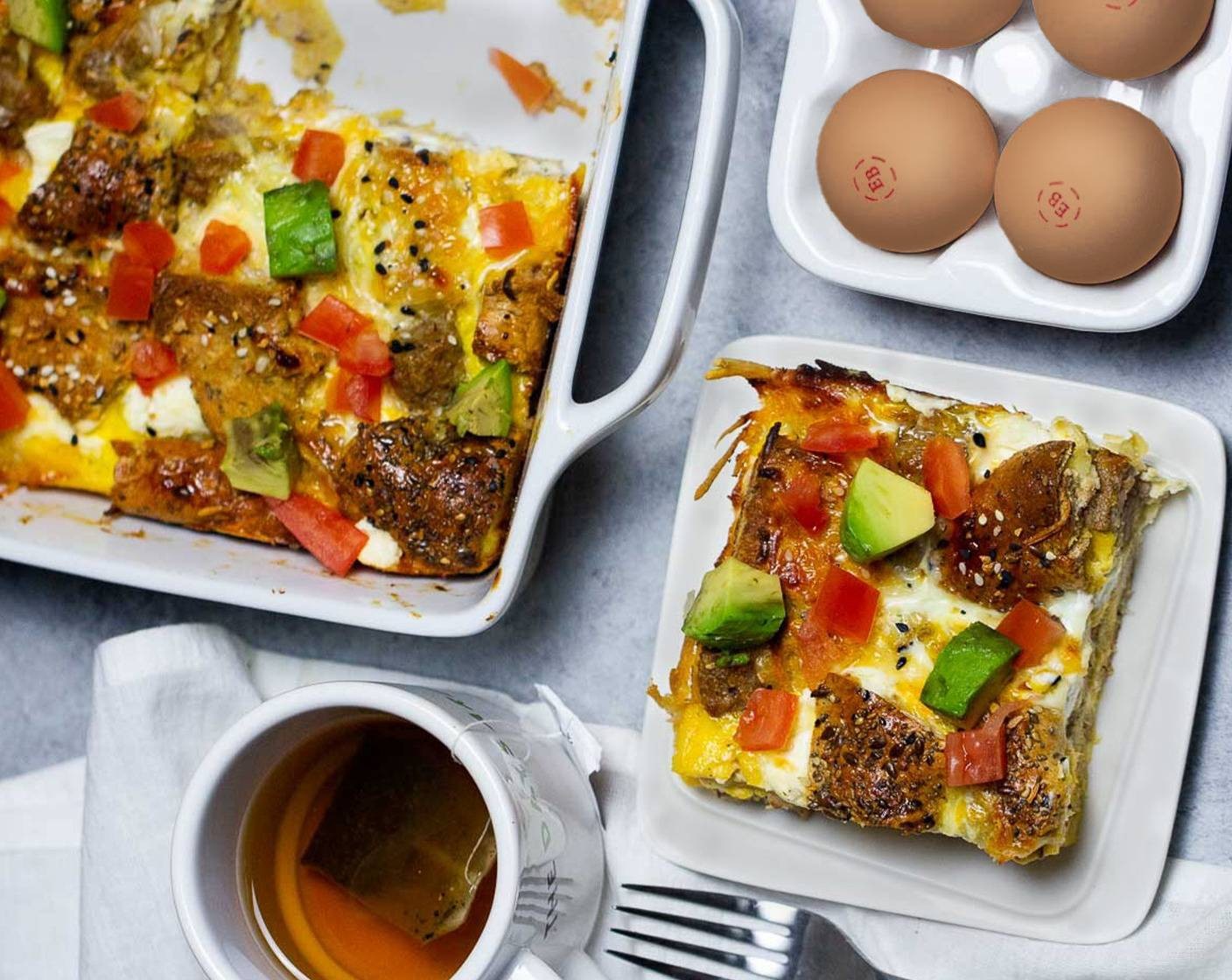 Everything Bagel Breakfast Casserole