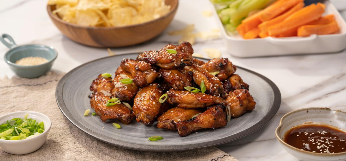 Air-Fried Teriyaki Chicken Wings Recipe | SideChef