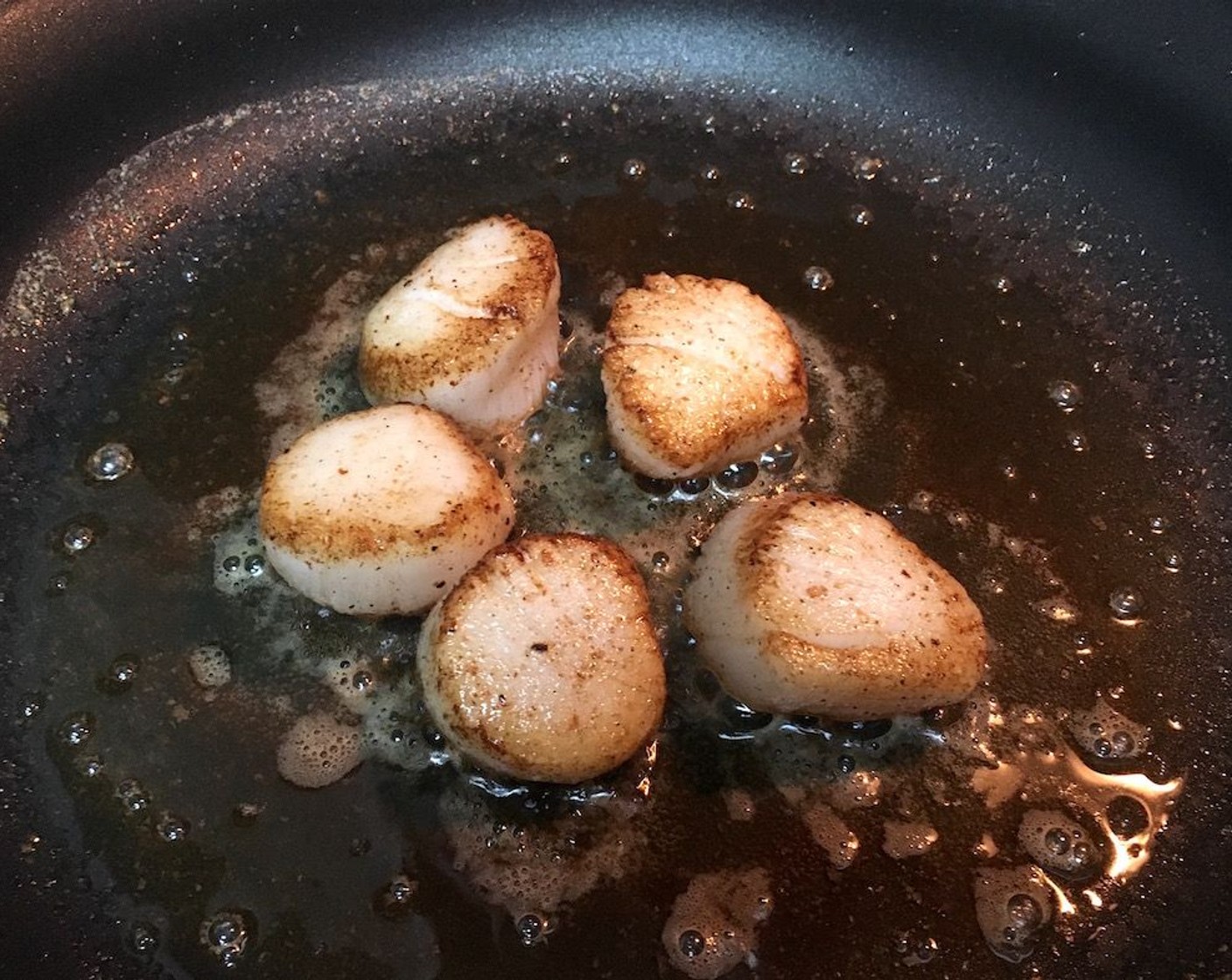 step 10 Cook for 2 minutes, or until a nice brown crust forms on the bottom. Avoid moving them around or they may not brown.