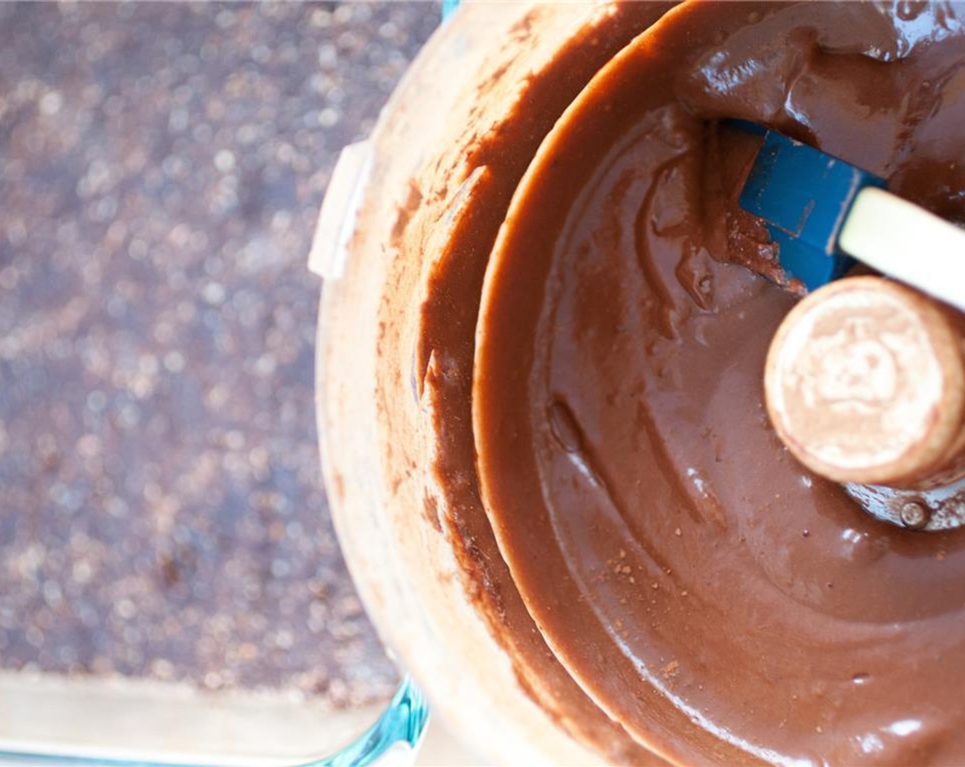 step 3 Wash out the processor and add Bananas (2), Unsweetened Cocoa Powder (1/4 cup), Creamy Peanut Butter (1/4 cup), Maple Syrup (1/4 cup), and Kosher Salt (1 pinch). Process until smooth and silky.