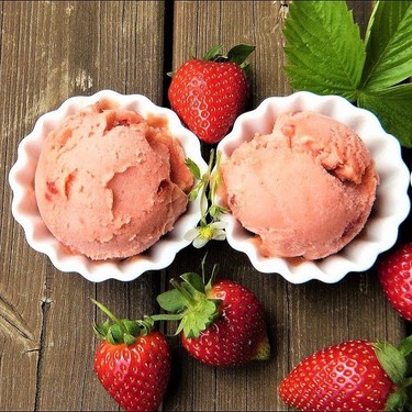 Coconut Strawberry Ice Cream Recipe | SideChef