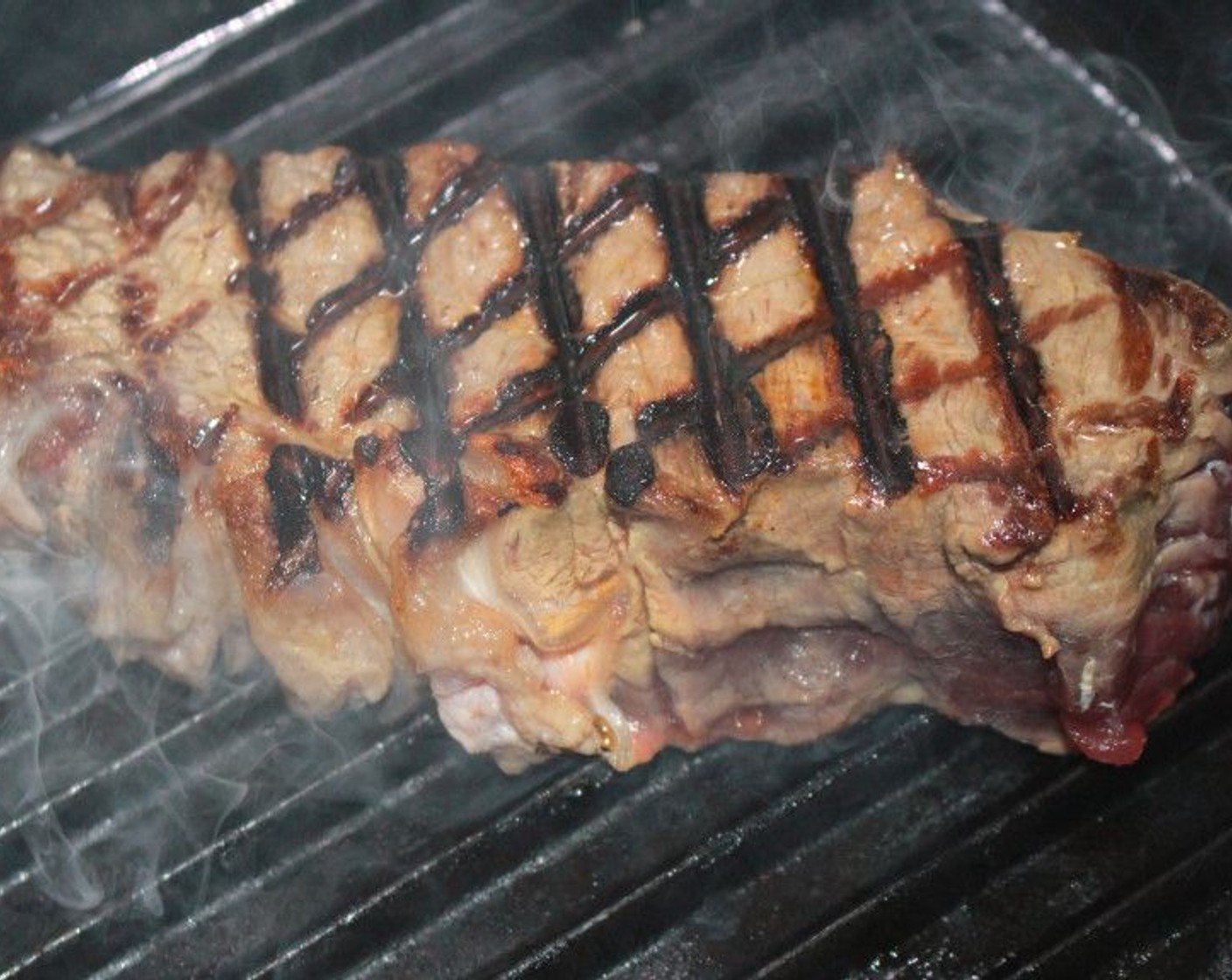 step 6 Cook the steak to your desired doneness, then remove to a warm plate. Let the meat rest for at least 5 minutes before slicing.