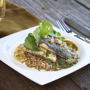 Idaho Trout with Salsa Verde Tabouleh Recipe | SideChef