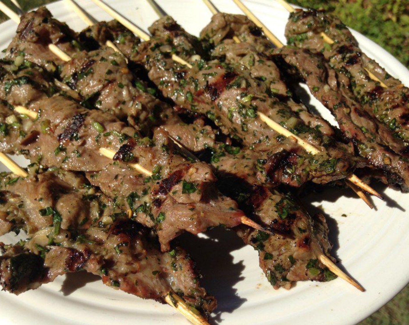 Chimichurri Steak Skewers