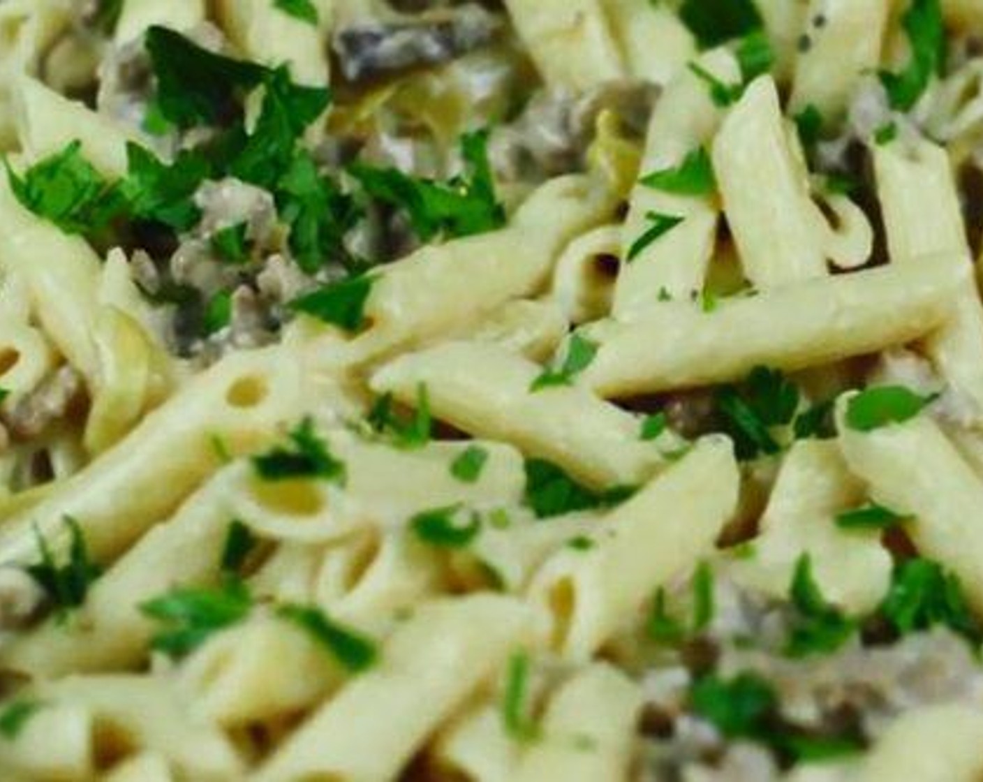 Sausage Mushroom Alfredo Pasta