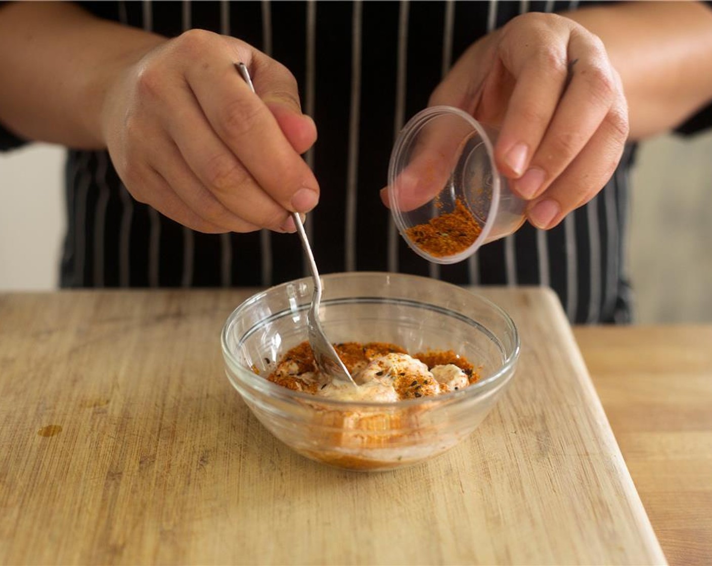 step 7 In a medium bowl, combine Tamari Soy Sauce (1/4 cup), Mirin (1 Tbsp), and White Miso Paste (1 Tbsp). Whisk until smooth.