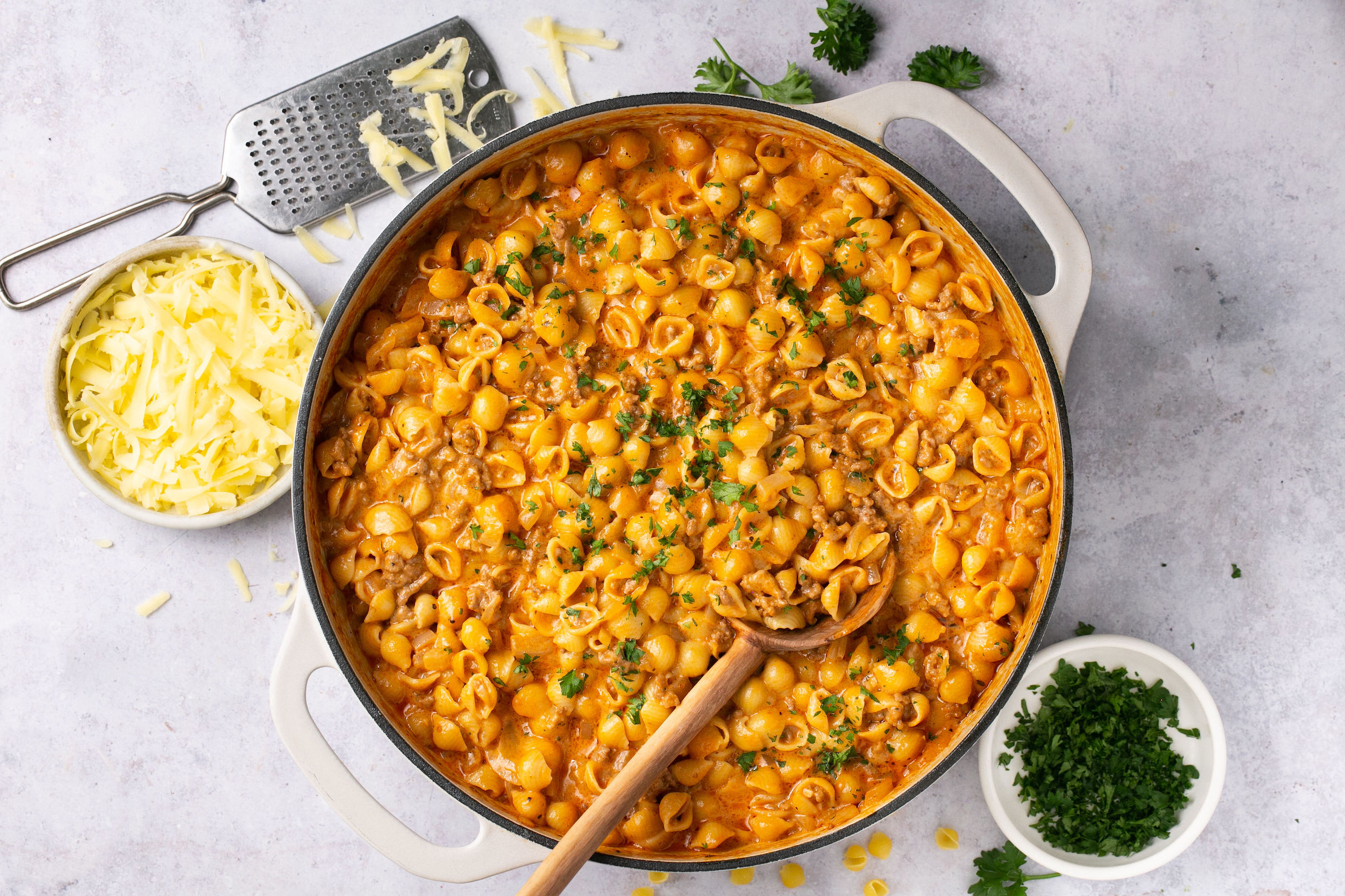 Creamy Beef and Shells Recipe | SideChef