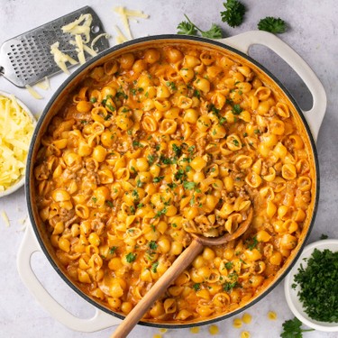 Creamy Beef and Shells Recipe | SideChef