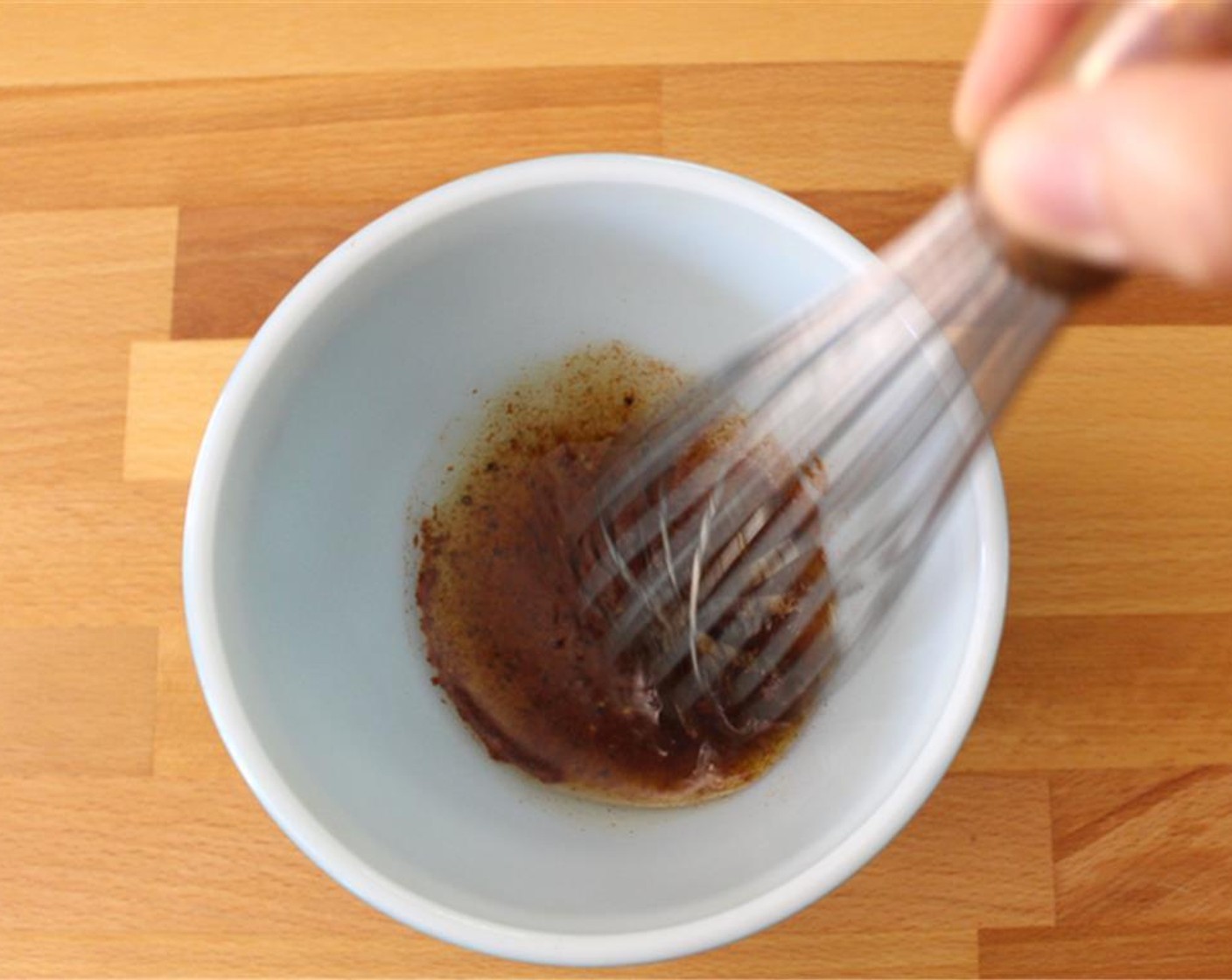 step 2 Stir together Olive Oil (2 Tbsp), Maple Syrup (2 Tbsp), and Cayenne Pepper (1/4 tsp) in a bowl.