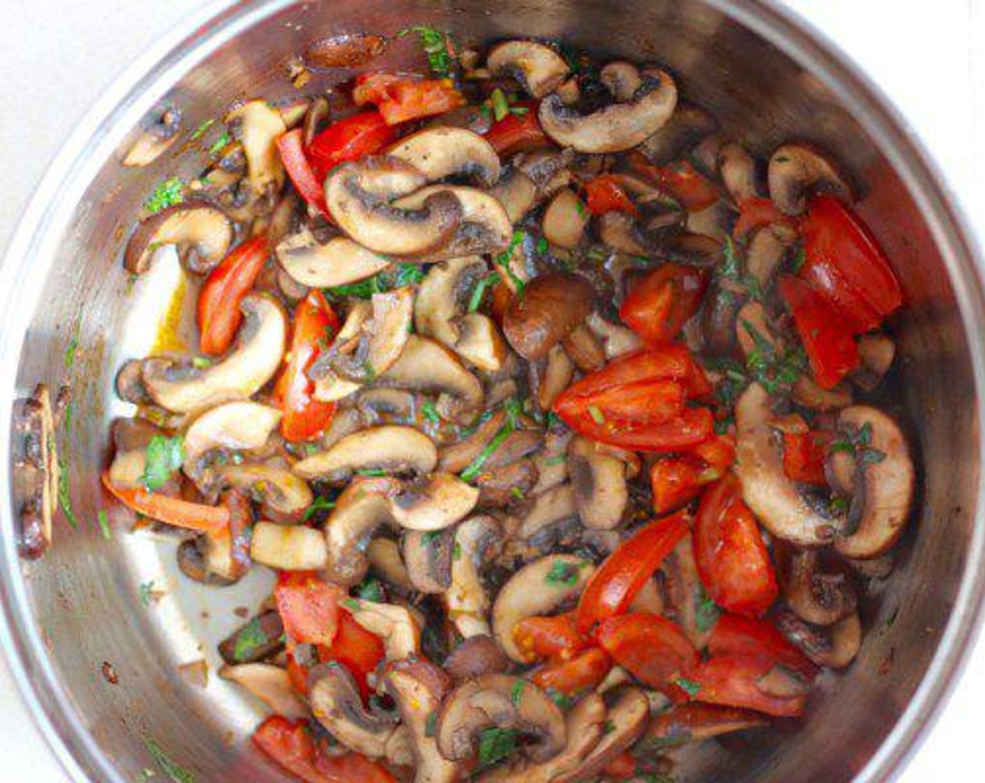 step 1 Add Olive Oil (as needed) to pasta pot, heat on low, and add Shallot (1), cook for 1 minute. Add Garlic (3 cloves) and cook for 30 seconds.