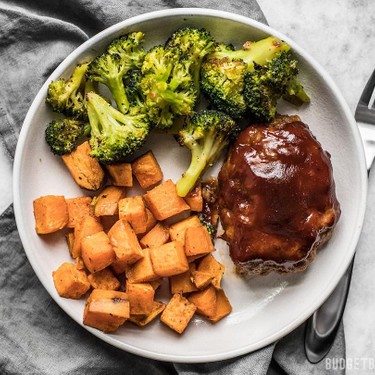 Sheet Pan BBQ Meatloaf Dinner Recipe | SideChef