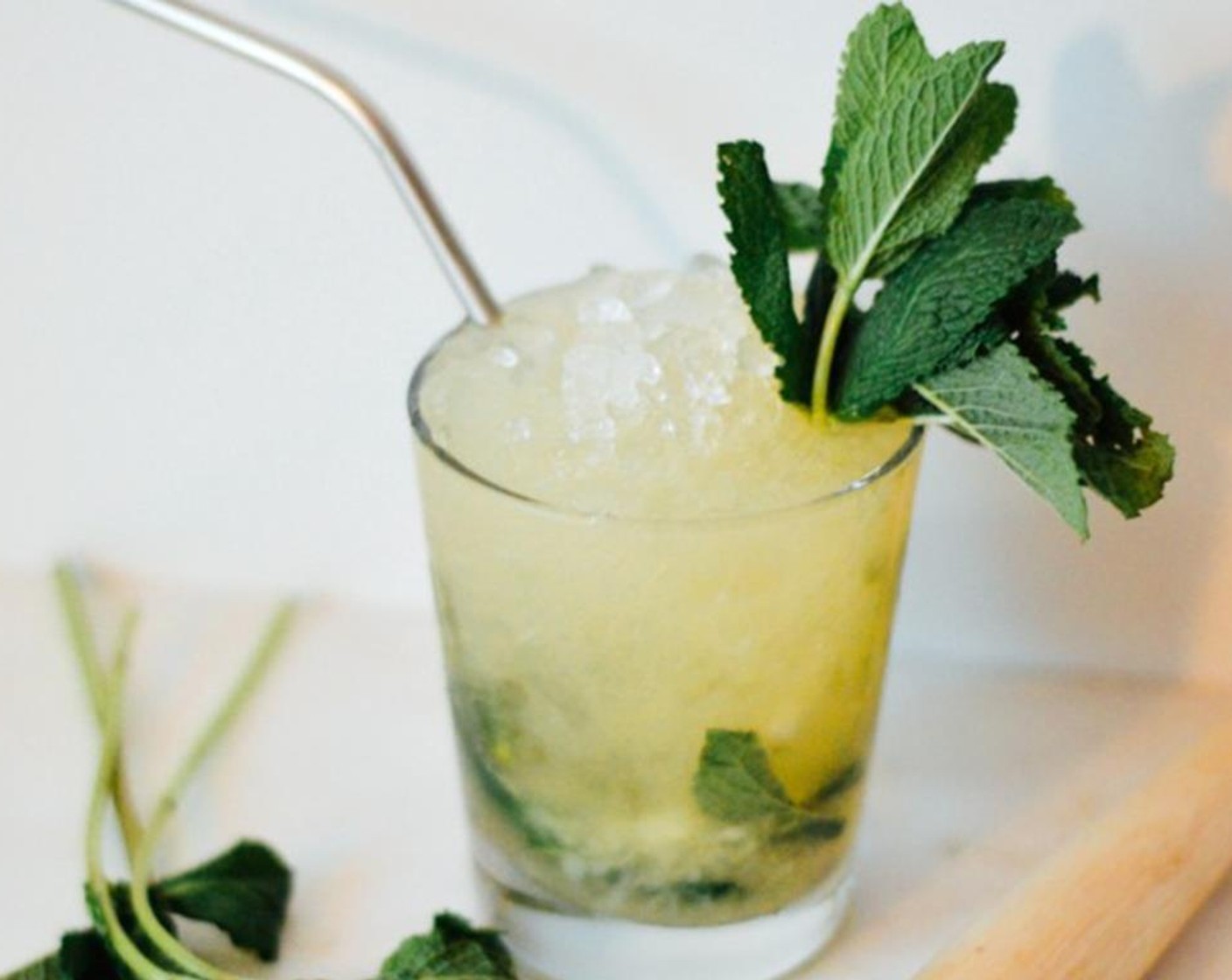 step 4 Garnish with mint.