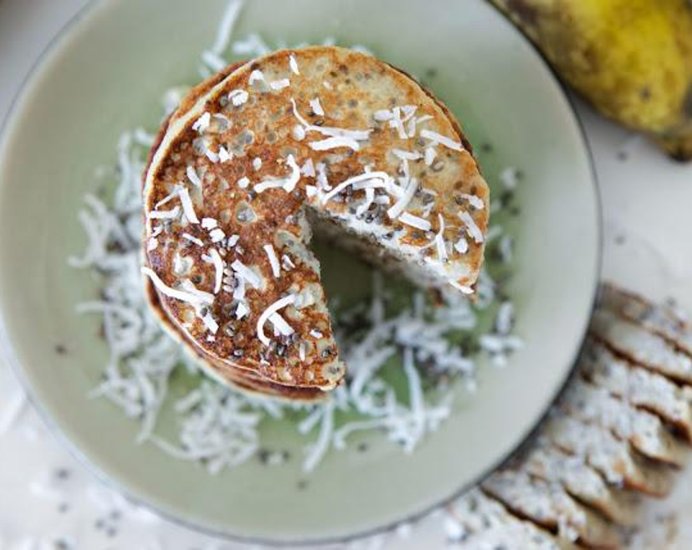 5 Ingredient Coconut and Chia Pancakes