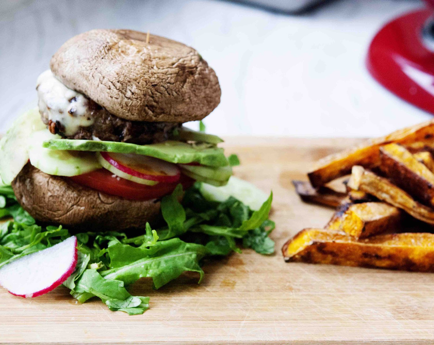 step 8 Now, put together your mushroom burger, and enjoy!