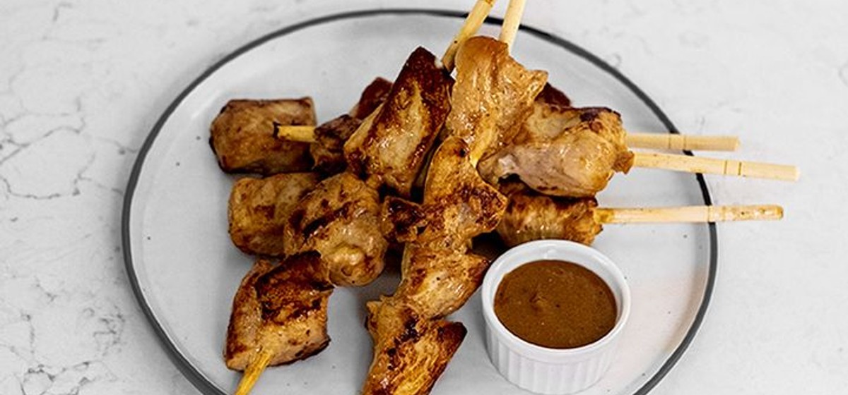 Thai-Style Chicken Skewers with Peanut Sauce Recipe | SideChef