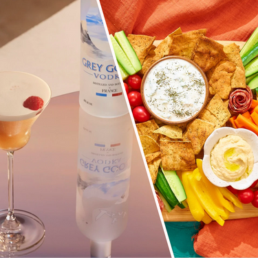 Mediterranean-Inspired Crudité Board and French Martini Cocktail Recipe | SideChef