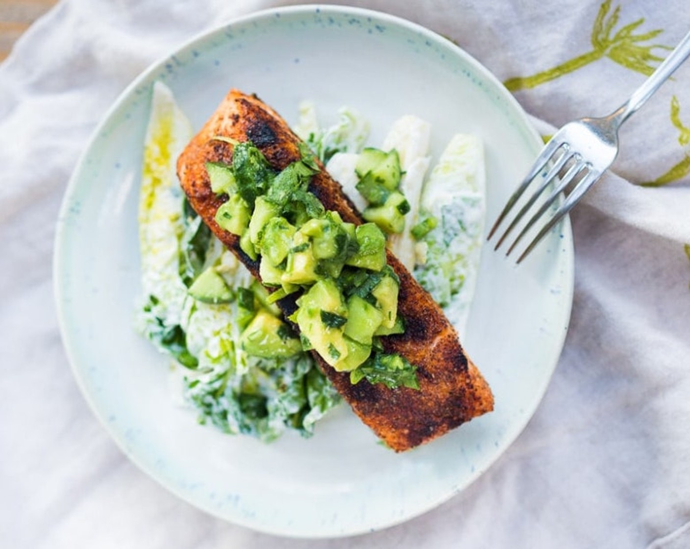 Mexican Grilled Salmon with Avocado Salsa