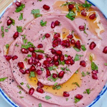 Beet Hummus with Mint Recipe | SideChef