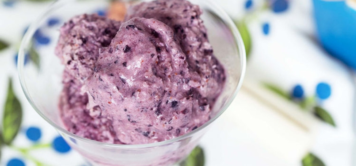 Homemade Blueberry Ice Cream Recipe | SideChef