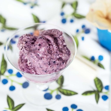 Homemade Blueberry Ice Cream Recipe | SideChef