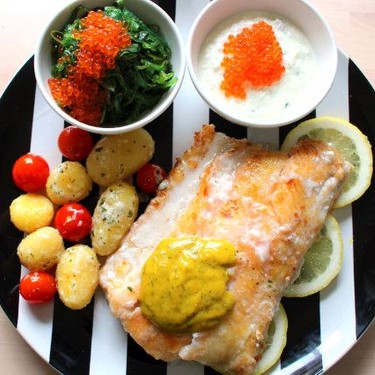 Wolf Fish with Dill Mustard Sauce Recipe | SideChef