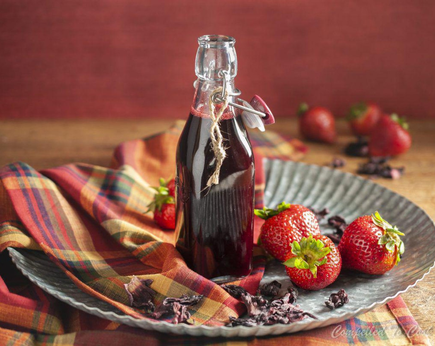 Strawberry Hibiscus Syrup