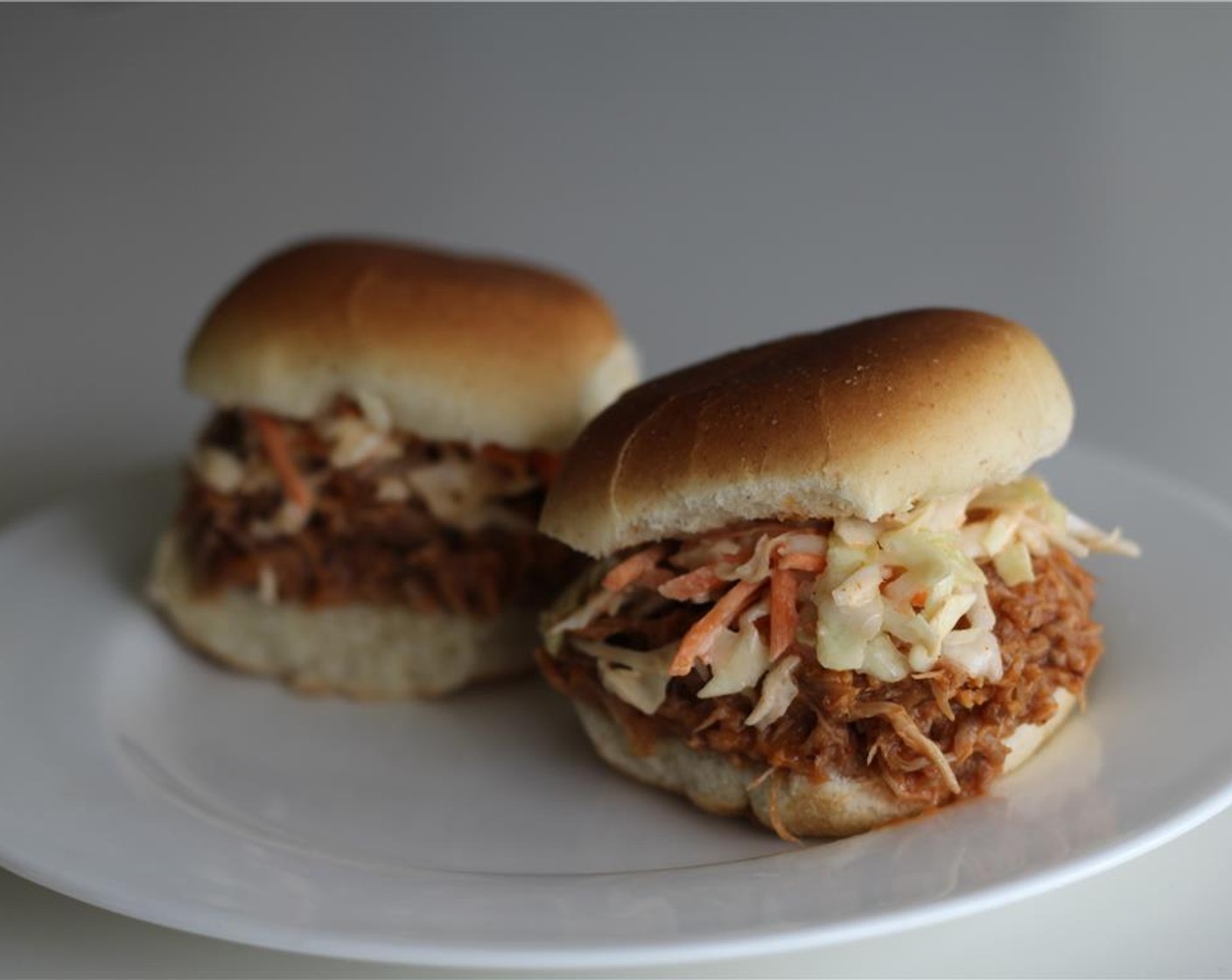 step 16 Serve your pulled pork on Slider Buns (2 pckg) with coleslaw and enjoy!