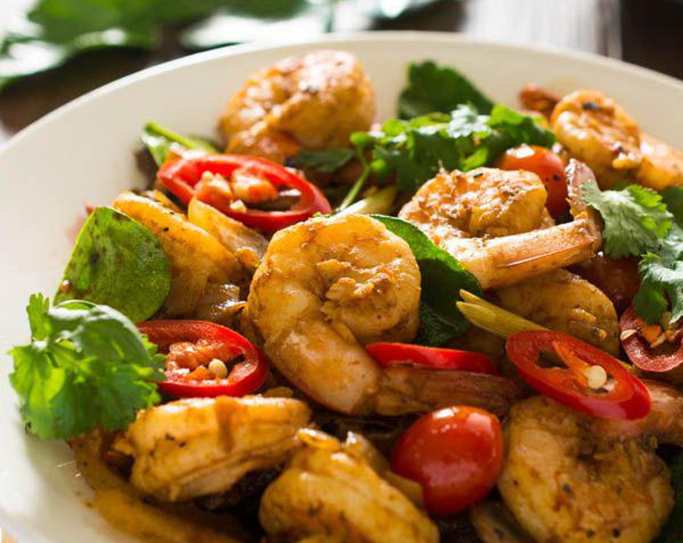 Thai Tom Yum Shrimp Stir Fry