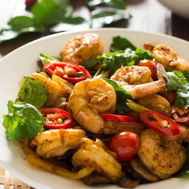 Thai Tom Yum Shrimp Stir Fry Recipe | SideChef