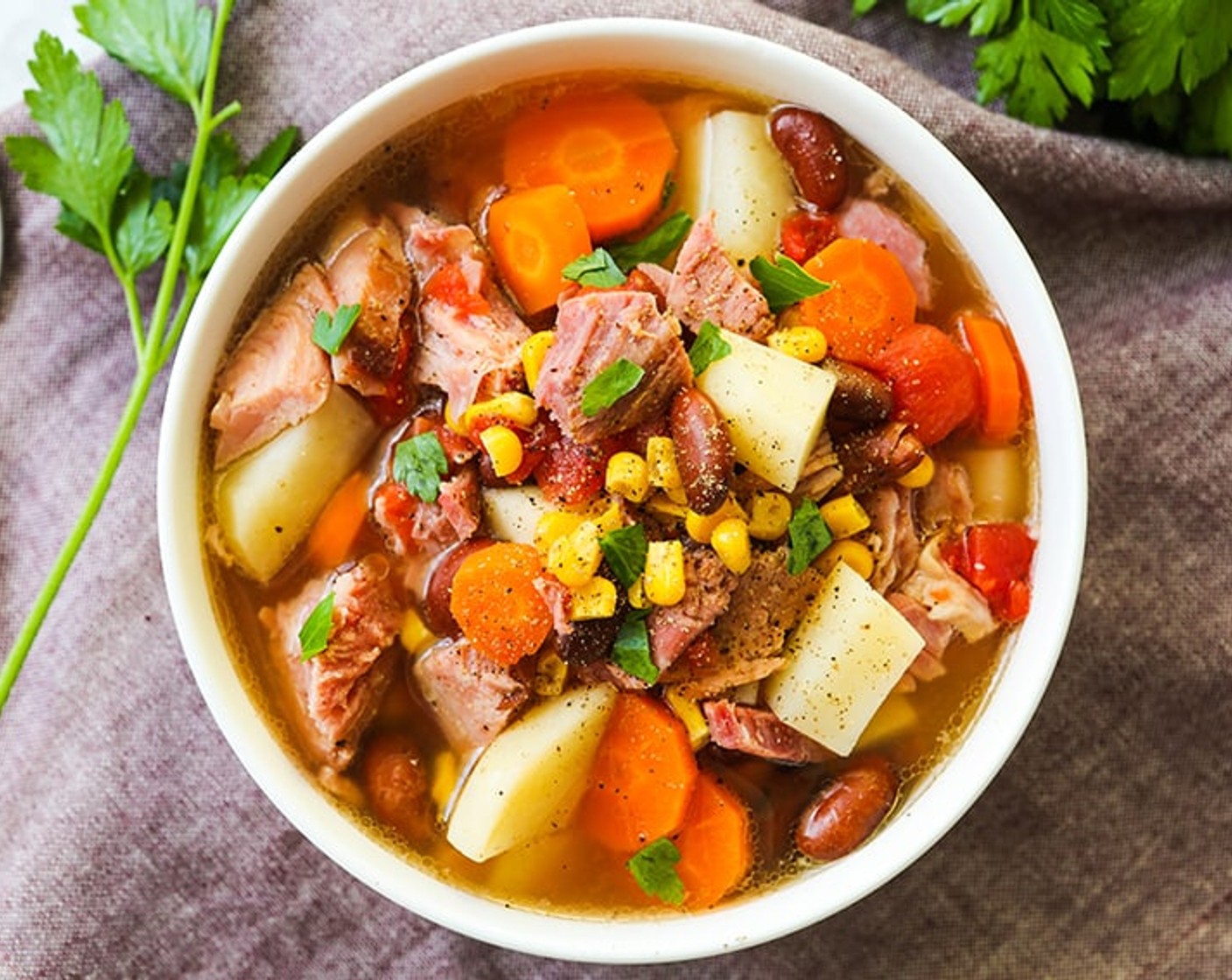 Crockpot Ham Bone Soup