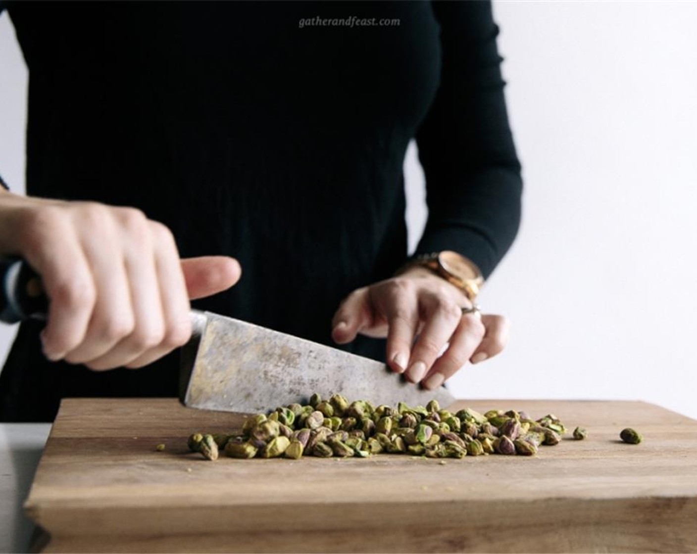 step 2 Roughly chop the Pistachios (1/4 cup).