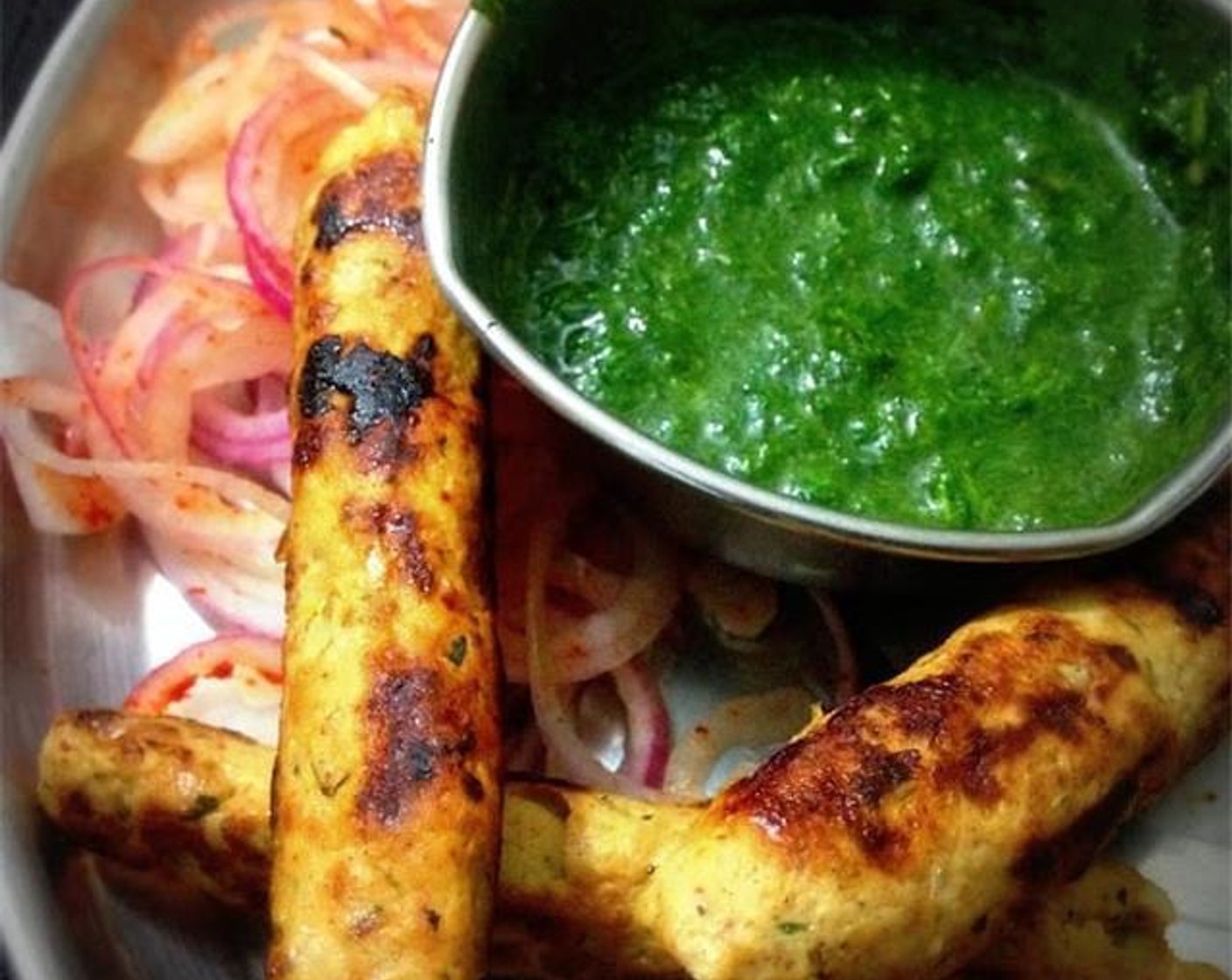 Chicken Seekh Kebab on Tawa/Pan