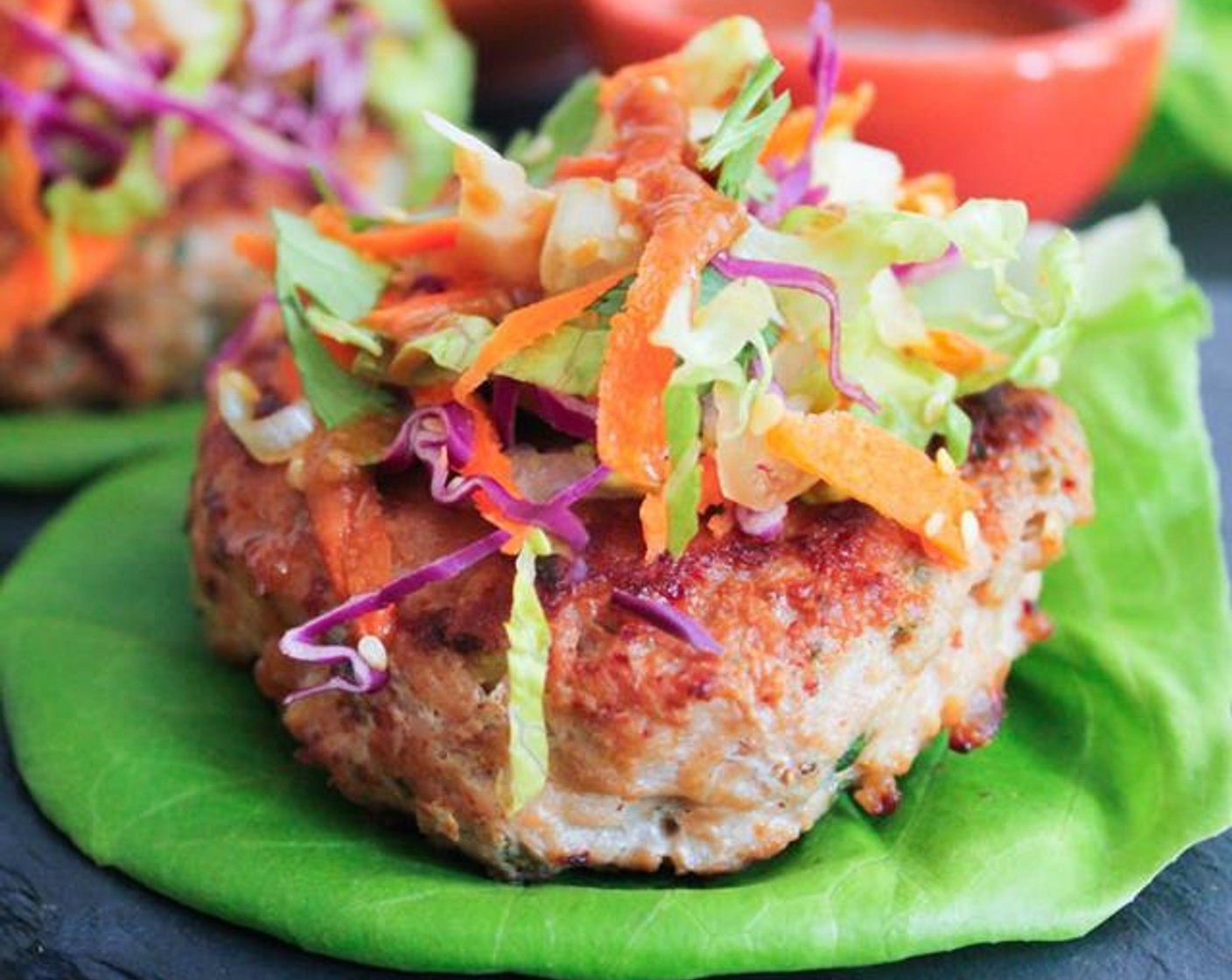 Chinese Chicken Salad Burgers