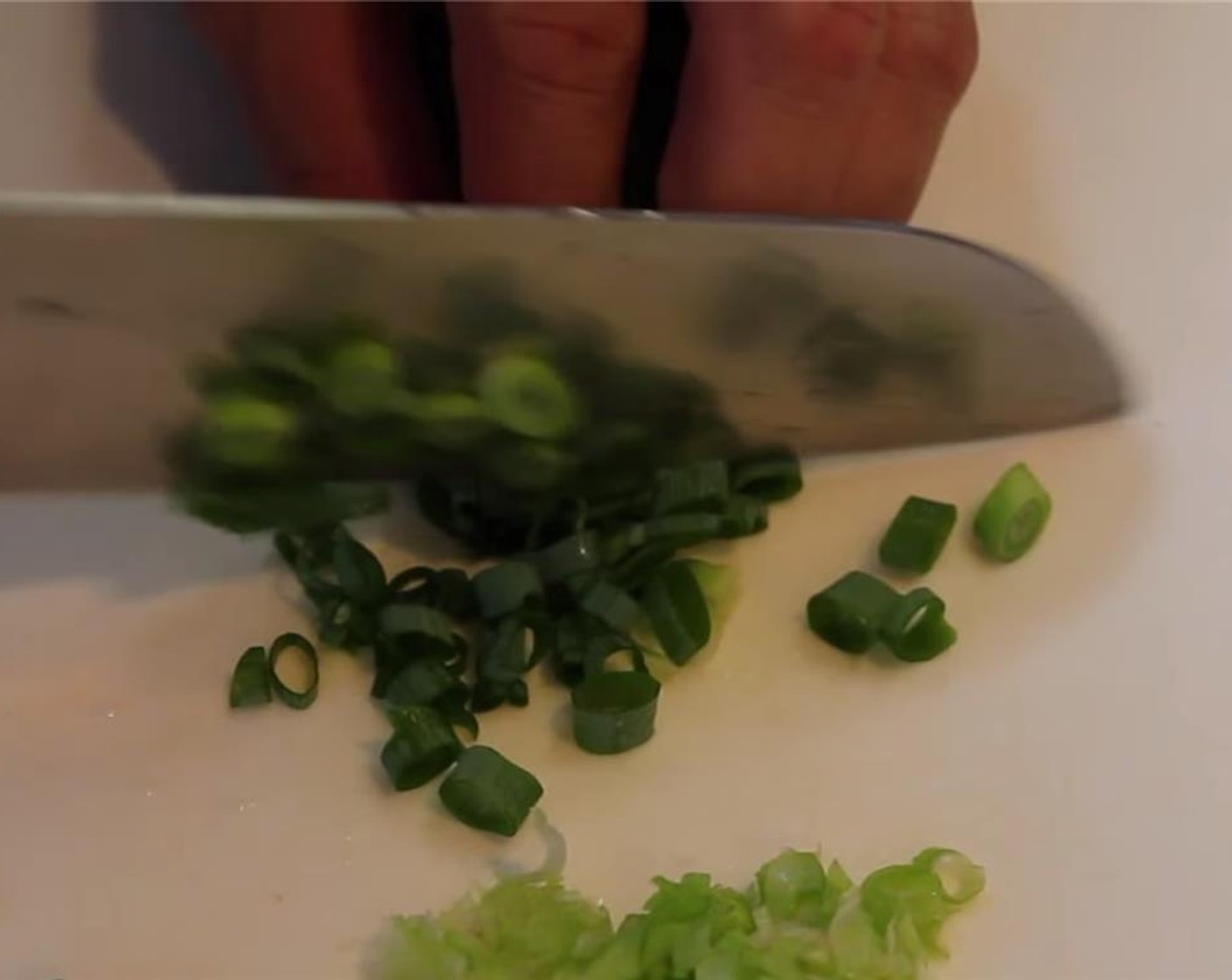 step 3 Mince Fresh Ginger (2 slices) and slice Scallion (1 bunch). Separate the white and green parts.