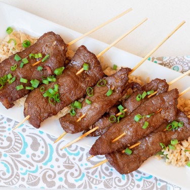 Grilled Teriyaki Beef Skewers Recipe | SideChef