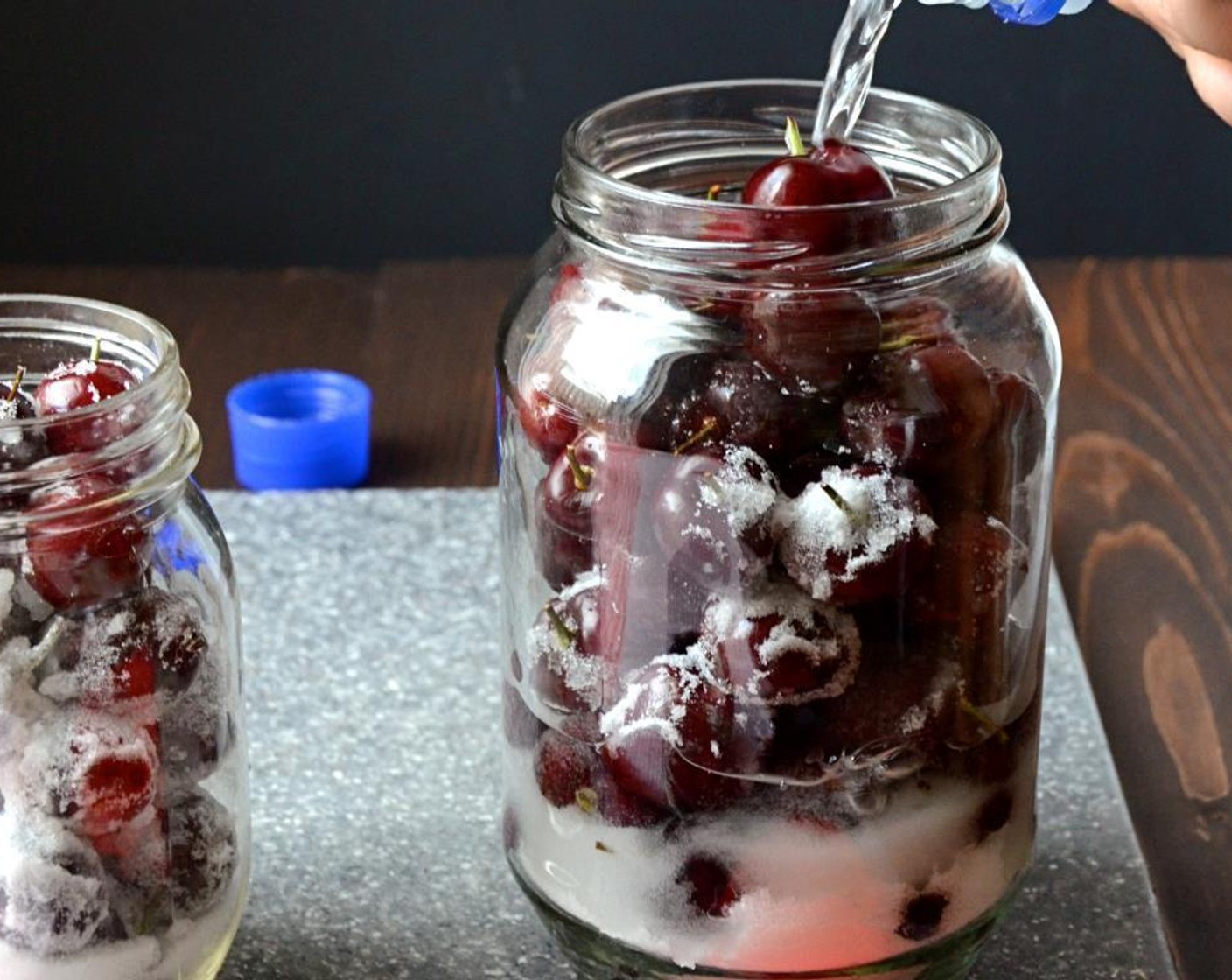 step 4 Fill the jar to the top with GREY GOOSE® Vodka (16 fl oz) and seal the lid on tightly.