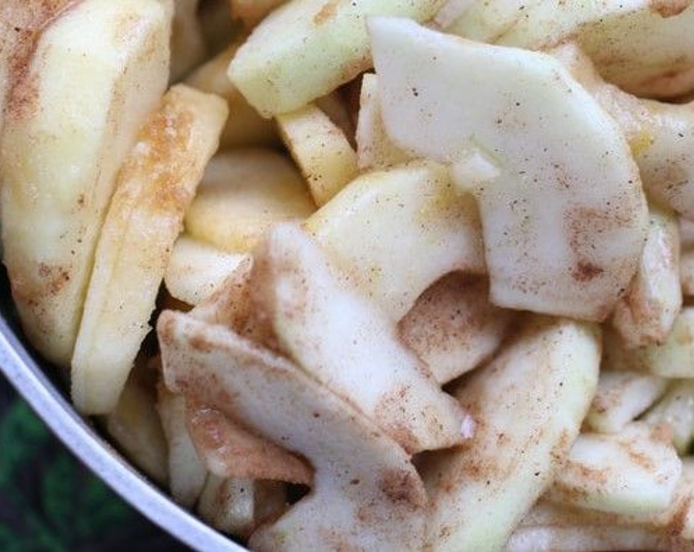 step 7 Toss the Granny Smith Apples (5 cups), Braeburn Apples (5 cups), Granulated Sugar (1/2 cup), Brown Sugar (1/4 cup), zest of the Lemon (1), Salt (1/4 tsp), Ground Cloves (1/8 tsp), Ground Nutmeg (1/8 tsp), and Ground Cinnamon (1 tsp) together in Dutch oven.